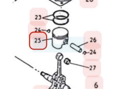 Piston Pour Moteur Mitsubishi Kp Aa Tl Motoculture Distri