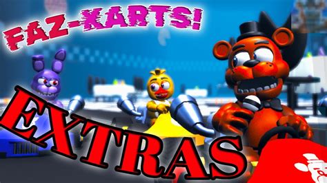 Fnaf In Mario Kart Extras Faz Karts Alpha Youtube