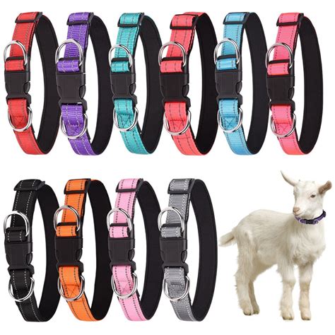 10 Packs Reflective Goat Collars, 10 Packs Crisp Sweet Bells ...