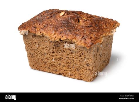 Single Fresh Scandinavian Loaf Of Sourdough Spelt Bread With A