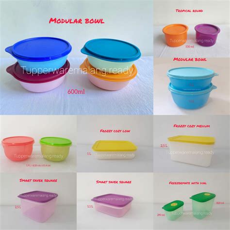 Jual TEPAK MAKAN KOTAK BEKAL TUPPERWARE LARGE MEDIUM HANDY BOWL