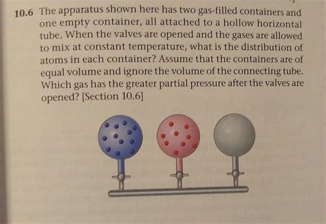 Solved 0 6 The Apparatus Shown Here Has Two Gas Filled Chegg