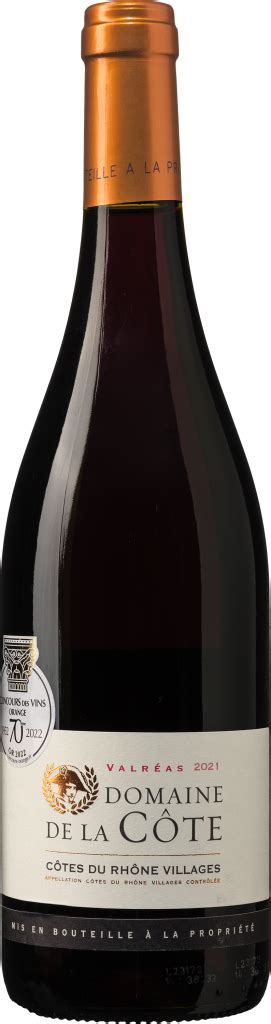 Domaine de la Côte Côtes du Rhône Villages Valréas Keizerwijnen nl