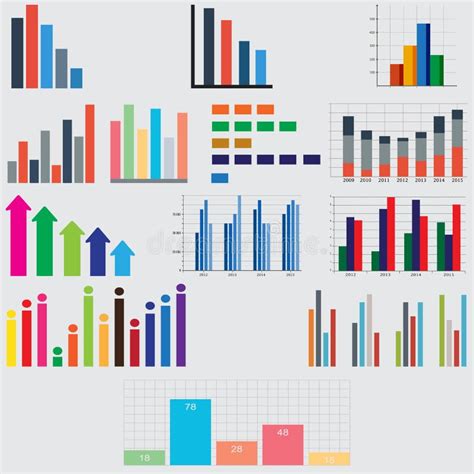 Éléments D Infographic Diagrammes Et Graphiques D affaires Illustration