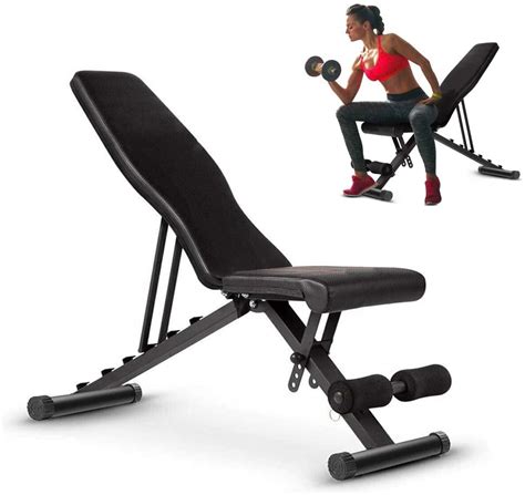 Tribesigns Adjustable Weight Bench Utility Sit Up Bench For Full Body