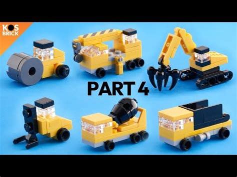 Lego Construction Mini Vehicles - Part 4 (Tutorial) - YouTube in 2022 ...