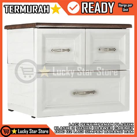 Jual Instan OLYMPLAST CLASSIC DRAWER CABINET LACI 2 SUSUN TINGKAT