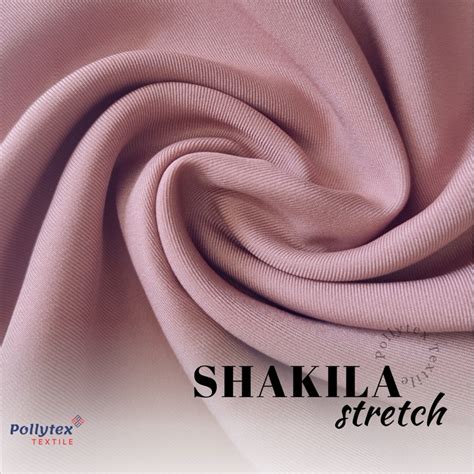 Jual Per Cm Kain Shakila Stretch Twill Premium Sakila Samira Bahan