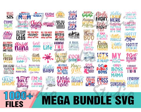 1000 Trending Quotes Mega Bundle Svg Funny Quotes Svg Quot Inspire Uplift