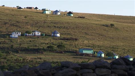 Huts Houses Rondavels In Rural Lesotho Stock Footage SBV-314367416 - Storyblocks