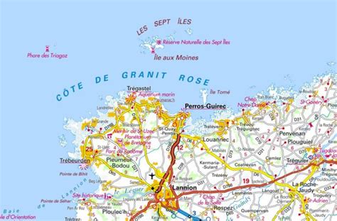 carte cote granit rose randos passion