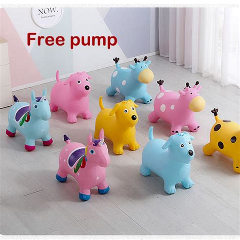 Free Pump Jumping Dog Bouncy Deer Animal The Best Inflammable Toys Ride ...
