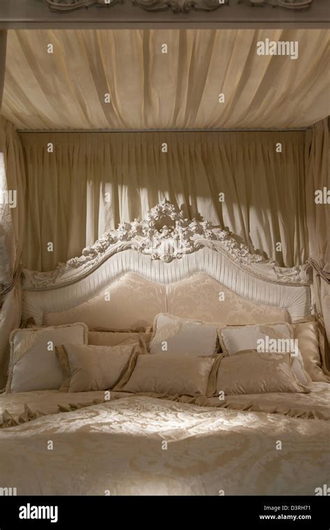 White bedroom with soft light for this romantic picture Stock Photo - Alamy