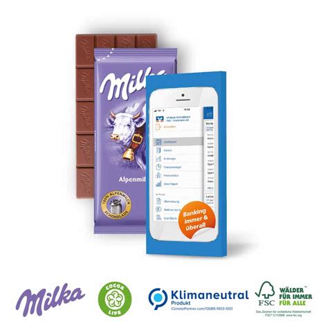 Schokoladentafel Milka 40 G Klimaneutral FSC