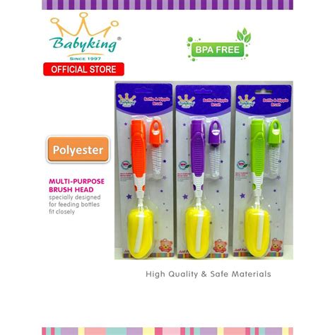 BABYKING BOTTLE TEAT BRUSH WITH SPONGE KBM2130A Shopee Malaysia