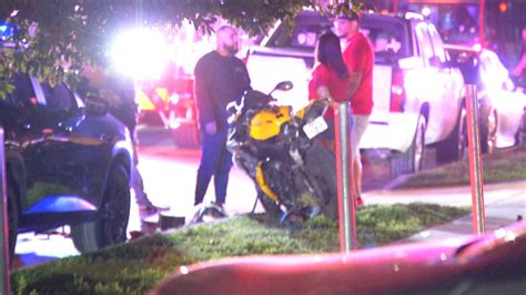 Downtown Crash Leaves Motorcyclist Hospitalized With 2 Broken Arms