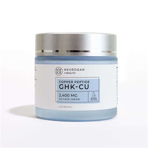 Copper Peptide Face Cream Ghk Cu 2400mg Hydrated And Advanced