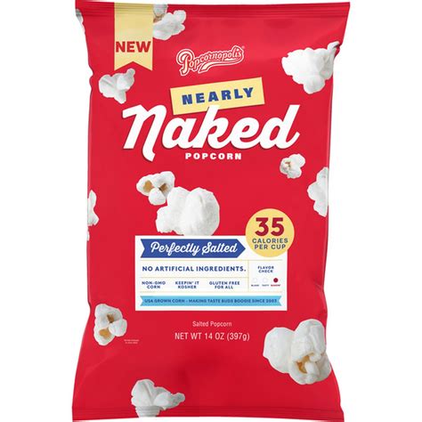 Popcornopolis Nearly Naked Perfectly Salted Popcorn Bag Oz