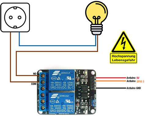 Arduino Relais Ansteuern Schaltplan Und Sketch IoTspace Dev