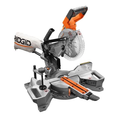 Ryobi One 18v Cordless 7 1 4 In Sliding Compound Miter Saw Tool Only With Extra 7 1 4 In Blade 1