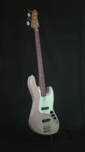 Baixo Cordas Studebaker Jazz Bass Daytona Emg Shell Pink