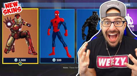 All Superhero Skins Names Fortnite