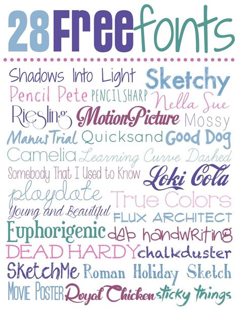 My Favorite FREE Fonts: Take 3! | Silhouette fonts, Fancy fonts, Scrapbook fonts