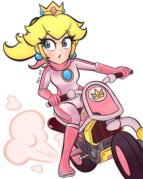 Peach Mario Kart 8 Motorcycle