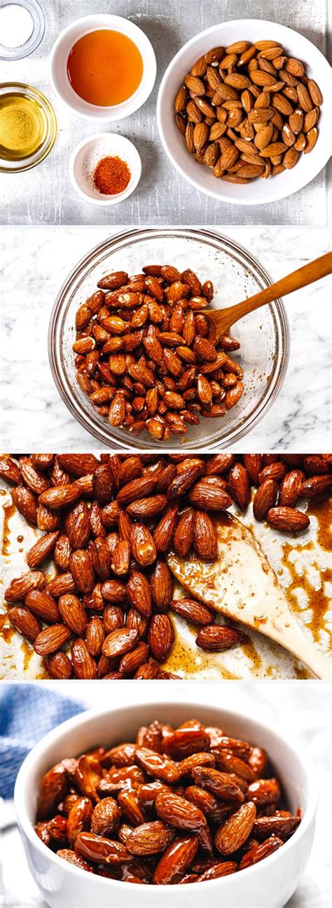 Sweet And Savory Roasted Almonds Recipe How To Roast Almonds With