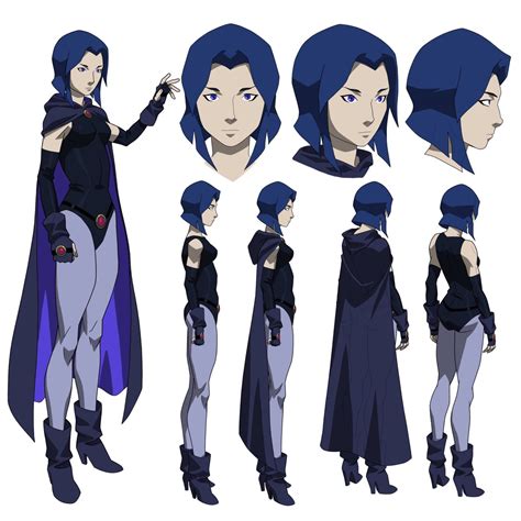 Many Worlds Phil Bourassa Raven Model Sheet For Justice