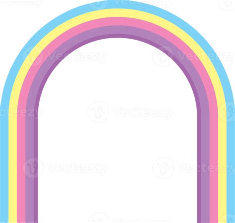 Pastel Rainbow Arch Clip Art