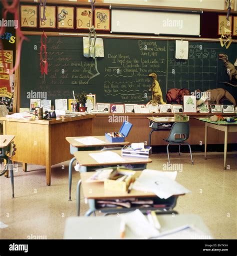 Classroom Desks 1980s Hi Res Stock Photography And Images Alamy