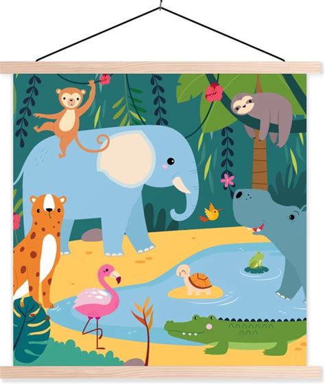 Porte Affiche Avec Affiche Affiche Scolaire Jungle L Phant