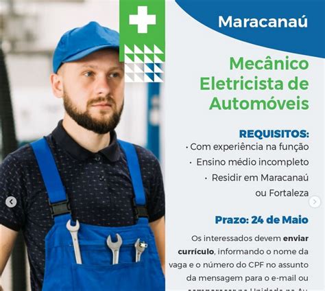 Vaga de Mecânico Eletricista de Automóveis em Maracanaú/CE