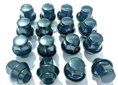 16 X ALLOY WHEEL NUTS BLACK FORD FOCUS MK1 MK2 MK3 ST RS M12 X 1 5 19MM