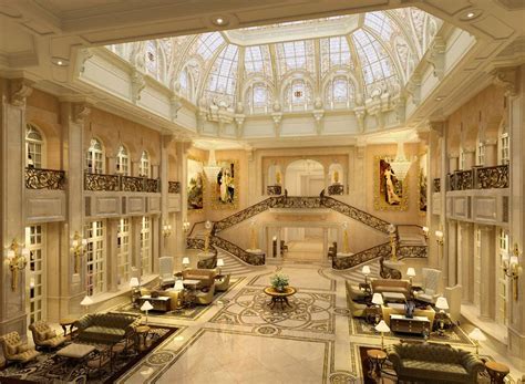 Lobby at the Castle Hotel Dalian, China | Mansion interior, Luxury ...