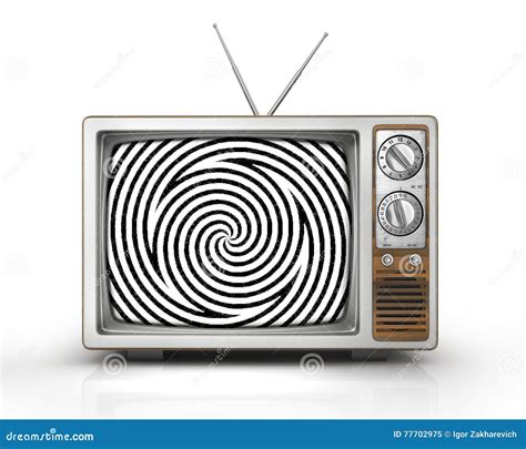 Television As Influential Mass Media Stock Illustration Illustration Of Mental Consumerism