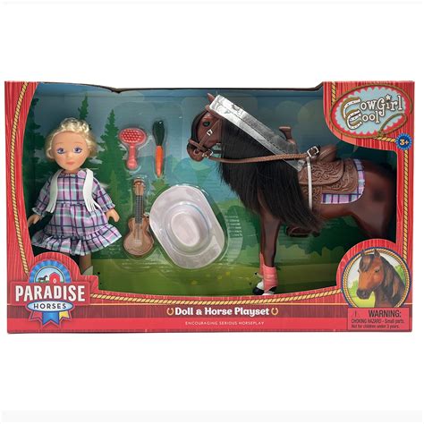 Murdoch's – Paradise Kids - 7" Cowgirl Cool Doll and Horse Playset