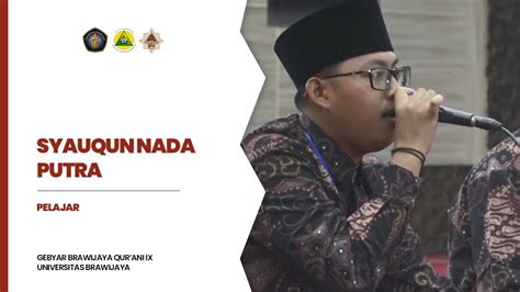 Syauqun Nada Putra Fesban Gbq Ub Ix Nasional Pelajar Youtube