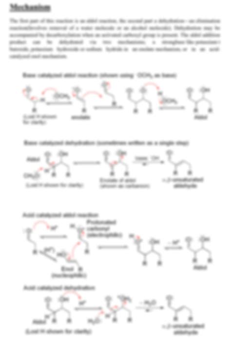 aldol reaction simple 3