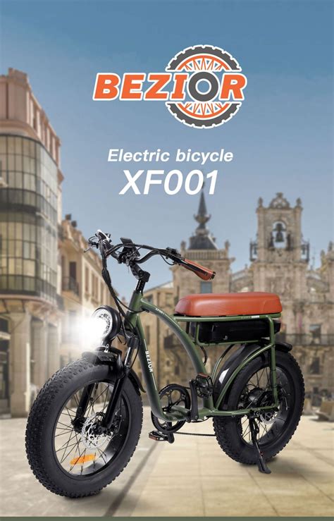 Bezior Xf Retro Electric Bike W Ah V Inch Green Europe