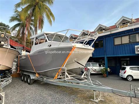 Chinese Luxury Yacht For Sale 8 9m Welded Aluminum Catamaran Fishing