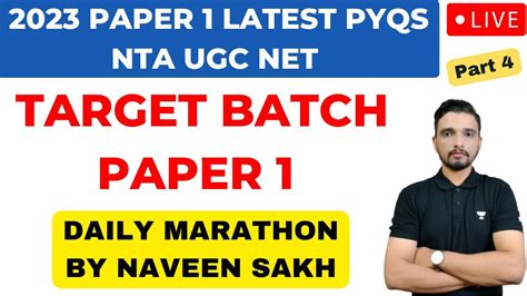 Paper Latest Pyqs Target Batch Nta Ugc Net June Naveen