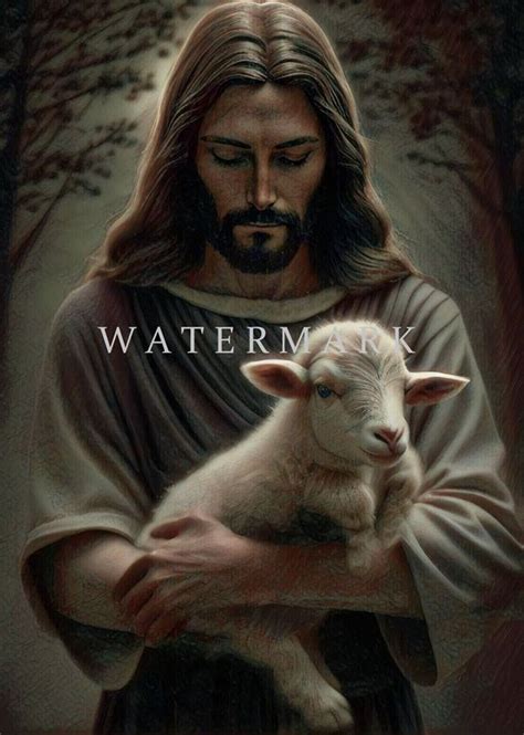 Jesus the Good Shepherd Custom Digital Oil Painting DIGITAL DOWNLOAD ...