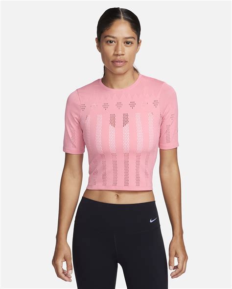 Top Cropped De Manga Corta Para Mujer Nike Yoga Dri Fit Adv Luxe Nike