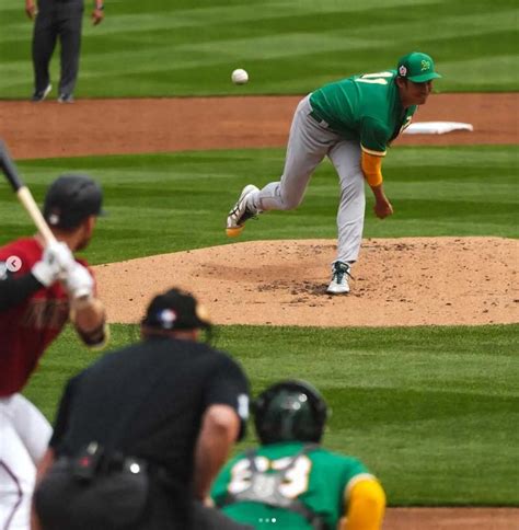 ダイヤモンドバックスとのオープン戦に登板し、初勝利を挙げた藤浪（アスレチックス公式インスタグラムより） ― スポニチ Sponichi Annex 野球