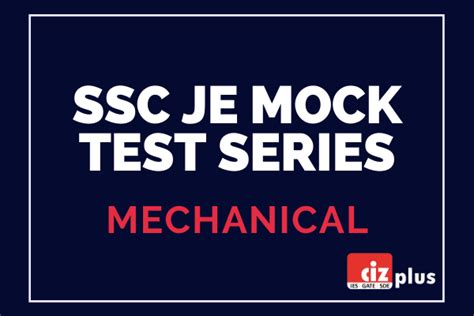 SSC JE Mock Test Series (Mechanical)