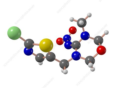 Thiamethoxam insecticide molecule - Stock Image - C016/8100 - Science ...