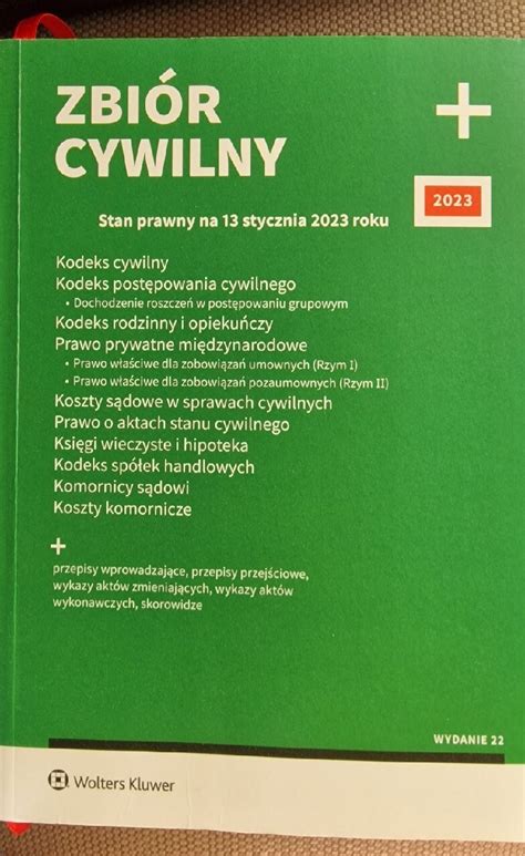 Zbiór cywilny 2023 prawo cywilne zbiór przepisów Toruń Kup teraz na