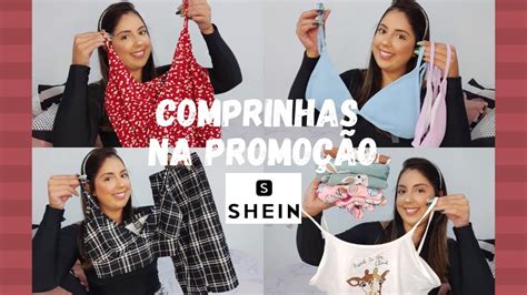 COMPRINHAS DE ROUPAS NA SHEIN TUDO NA PROMOÇÃO PROVADOR YouTube